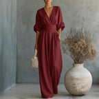 Rita| Jumpsuit Casual Decote em V