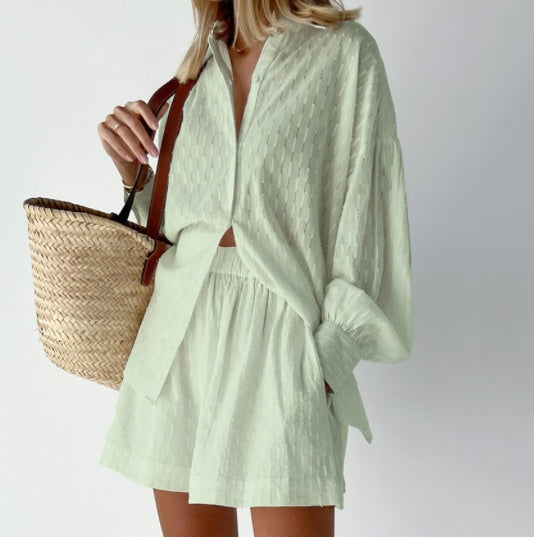MAUD | CONJUNTO DE CAMISA E CALÇÕES CHIQUE
