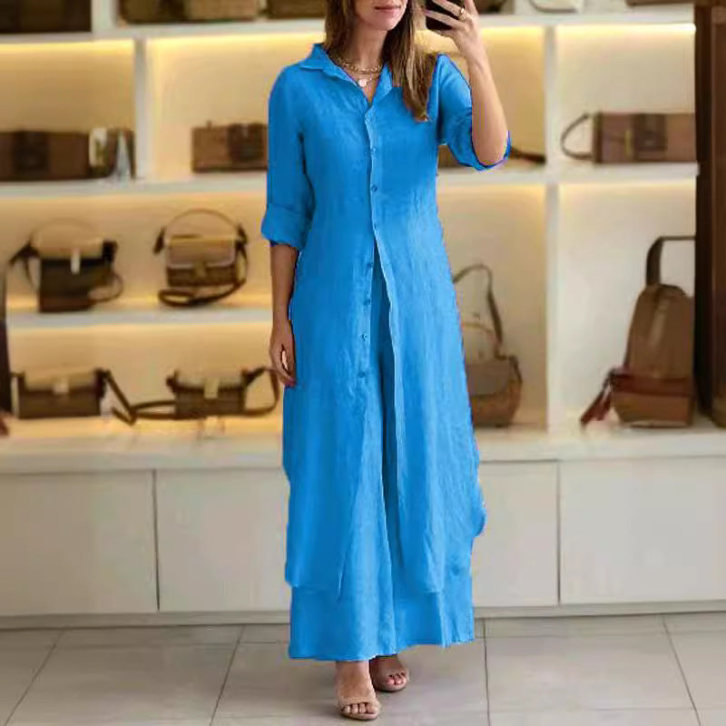 VESTIDO MIDI CAMISEIRO DE LINHO