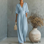 Rita| Jumpsuit Casual Decote em V