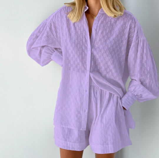 MAUD | CONJUNTO DE CAMISA E CALÇÕES CHIQUE