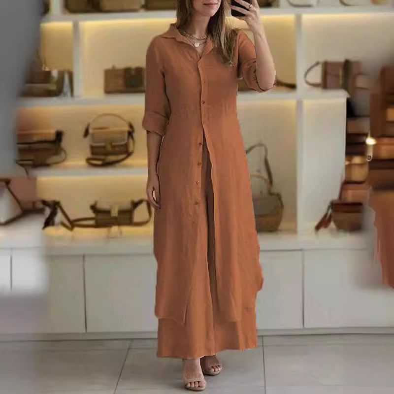 VESTIDO MIDI CAMISEIRO DE LINHO